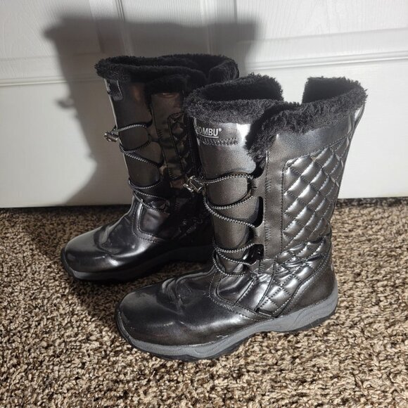 Khombu Winter Boot-Black-Women's 5M‎ - Picture 1 of 7